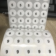 Printed Round Number Stickers Adhesive Number Labels Number Stickers Number Labels Printing