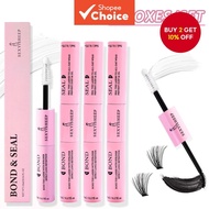 Strong Hold Lash Duo Set, 5ml Black Adhesive + Clear Sealant, for Cluster Extensions