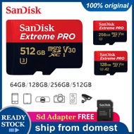 Sandisk Extreme Pro 4K Up to  MicroSD Card With Adapter MEMORY CARD (32GB/64GB/128GB/256GB/512GB/1TB