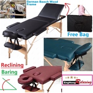 EngHong MultiFunction Foldable Massage Bed, Facial Bed, Reclining Beauty Bed,Portable massage bed, R