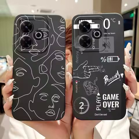 For Xiaomi Redmi 13 Case 6.79 inch Cool Fashion Painted Camera Protection Soft Silicone Phone Cover 