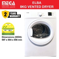 ELBA EBD850V | EBD 850V 8KG AIR-VENT DRYER (2 TICKS)