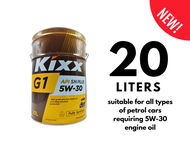 KIXX 5W30 Fully Synthetic Engine Oil - KIXX G1 5W-30 API SN Plus Petrol Engine Oil Fully Synthetic 18 liters FOC Touch N Go Stick