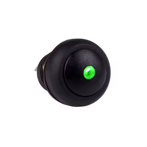12mm IP67 Waterproof Motorcycle Light Scooter Electric Light Switch Illuminated Reset Fix Plastic Wa