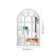 Mz420 Three-Dimensional Imitation Window Arch Wooden Acrylic Mirror Sticker Background Wall Self-Adh