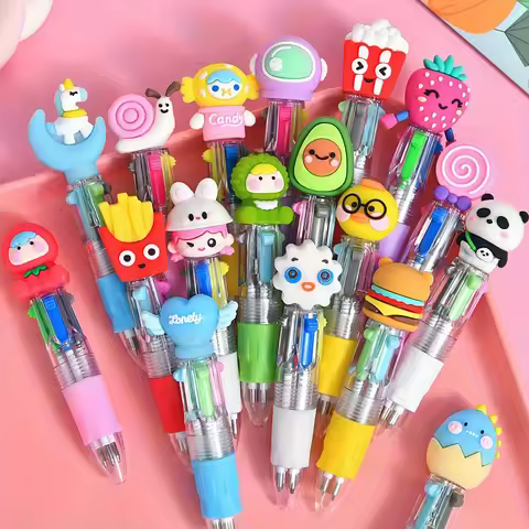 3/5/10/26 Pieces of 4-in-1 Fun Pens, Ballpoint Pens with 4 Different Colored Inks, Perfect for Party