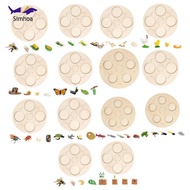 Simhoa Montessori Life Growth Cycle Board Early #Educational for Preschool Kids