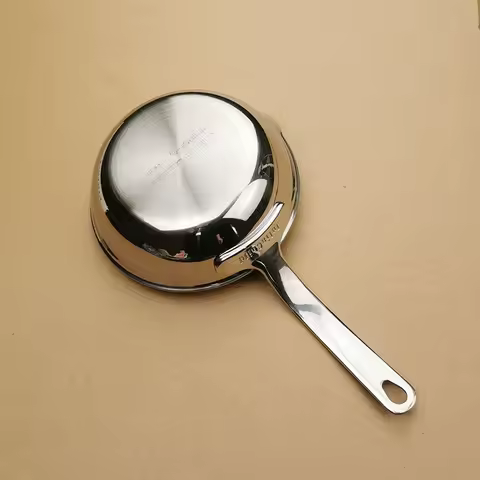 304 Stainless Steel Mini Frying Pan Small Special Induction Cooker Non-stick Oil Splashing Hot Oil 1