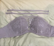 Her own words D70 Strapless Push Up Bra with Detachable Straps 紫色內衣