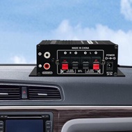 [szluzhen3gv] Stereo Audio Amplifier Car 2 Channel 3.5mm AUX Input for Travel Garage Theater Home Au