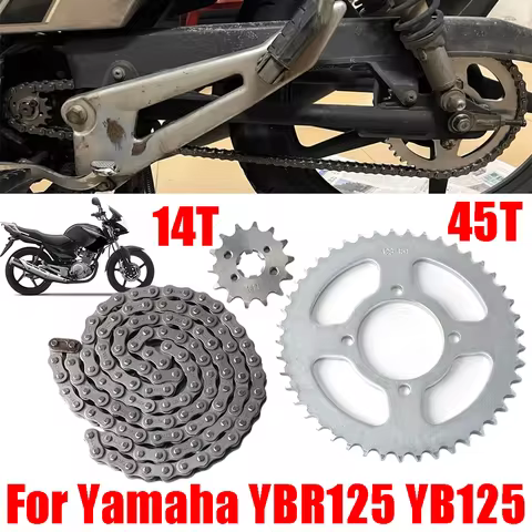 For Yamaha YBR 125 YB 125 YBR125 YB125 YB125Z YBR125G STX125 Motorcycle Accessories Large Sprocket S