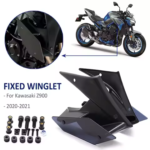 For Kawasaki Z900 Z 900 2020 2021 Motorcycle Parts Side Spoiler Winglet Aerodynamic Fixed Wing Kit F