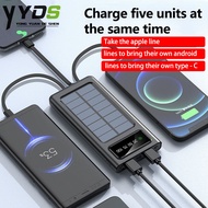 power bank100000mah Solar power bank fast charging power bank orginal brand Power bank type c fast c