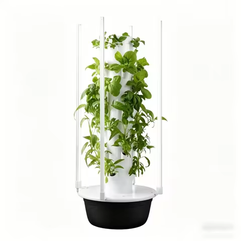 Smart Vertical Hydroponic Tower 7 Layers Indoor Home Garden with Grow Lights Aeroponic Herb Vegetabl