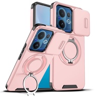 For vivo V60 Case vivo V60 5G Phone Case Duty Rugged Armor Magnetic Bracket Slide Camera Protection 