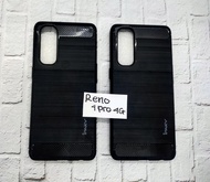 CASE IPAKY CARBON OPPO RENO 4 PRO - SOFT CASE IPAKY CARBON FIBER EXELLEN - BLACK