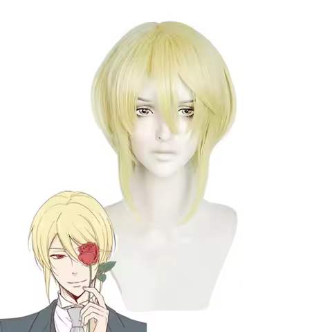 Anime MORIARTY THE PATRIOT William James Moriart Cosplay Wig Blonde Short Heat Resistant Synthetic H