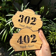 Room number plate for hotels and hotels with lovely decoration - Designed on request