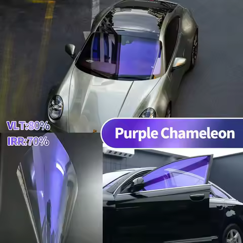 Purple Chameleon Film High Definition Window Tint Film High Insulation Windshield Tint Chameleon Tin