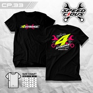 KATUN MESIN Speedcious CP33 T-Shirt Racing 4 Stroke 4 Stroke Four Stroke - Herex Shirt CB Tiger GL M