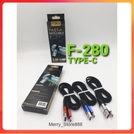 WMK Fleco Fast charging data cable 3.4A 100 cmm F-280 F280 F 280 Type C