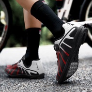 Ready Stock Men Un-lock Cycling Shoes Premium Microtex Shoes Women Road Bike Shoes Mountain Cycling Spinning Shoes LRSL