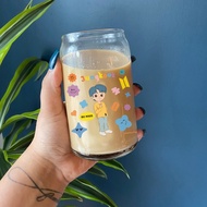 BTS Butter Glass Cup by Piyoungstuff Cute Glass Cup/ Korean Glass Cup/
