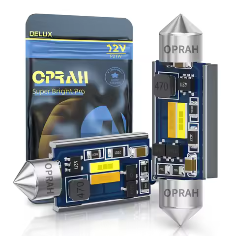 Oprah 2PCS C5W LED CANBUS 31mm 36mm 39mm 42mm C10W LED Bulb 1860 2SMD 12V Reading Lamp Car Interior 