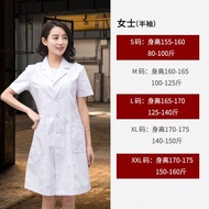 24 Hours Shipping = White Coat Long Sleeve Female Doctor Nurse Clothes Short Sleeve Summer Doctor Co