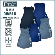 Áo ba lỗ nam TANKTOP chất thun lạnh form rộng tập GYM thể hình xẻ tà VNO116