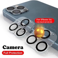 iPhone 15/16 Pro Max Camera Protector iPhone 14 13 12 11 Pro Camera Lens Silk Tempered Glass Full Co