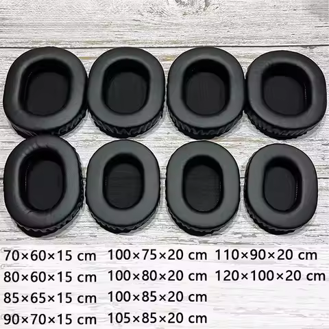 Universal Oval Replacement Earpads Soft PU Memory Foam Earpad Ear Pads Cushions Earmuff Cover Cups H