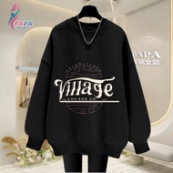 M-5XL University t 125kg Round Neck Sweatshirt 500g Long-Fleece Korean Version Plain Color Loose Dro