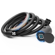 eLinkSmart Cable Lock - Fingerprint Unlock, Waterproof, 1.5m Length, 12MM Diameter, 0.65KG Weight, I