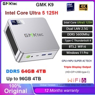 GMKtec K9 Mini PC Intel Core Ultra 5 125H Windows 11 Pro DDR5 32GB Dual 2.5G LAN WiFi6 Thunderbolt4