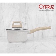 Cypruz White Granite DieCast Sauce Pan