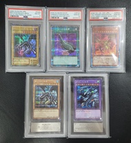 PSA10/ARS10/PSA8 評分卡 遊戲王 完美收藏 青眼究極龍+真紅眼の黒竜+太陽神翼神龍+神鷹羽根掃 card