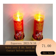 🌈candle warmerPlug-in Candle Light Worship God of Wealth Altar Items for Buddha Worship Electric LED Candle SecurityLEDD