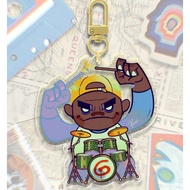 Russel (Gorillaz) - Acrylic Keychain (Glittery Colored Edge) 48