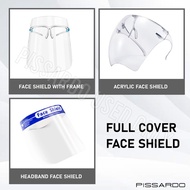 FACE SHIELD High Quality Protective Hard Face Shield Frame Spectacle Face Shield Cover Face Screen Sponge Face Shield