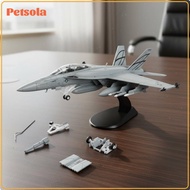 petsola Detachable Landing Gear 1/100 Scale Diecast Jet Highly Detailed F-18 Fighter Jet Model Aircr