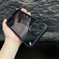 高级手机壳!Premium iPhone casing! Full black casing! Special Metal Camera Protection Highly Transparent H