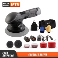 ◐▽Spta 12v 6 Inch/150mm Cordless Buffer Variable Speed Polisher 8mm Obrit Machine With Polishing Pad