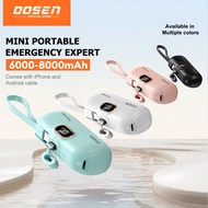 DOSEN Power Bank DX268 iPhone Equipped With iPhone Type-C 2 Output Head  2.1A (6000/8000mAh)