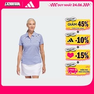 [CHỈ 24.6-GIẢM 45%+VOUCHER 10%] adidas Golf Womens Ottoman Short Sleeve Polo Shirt Women Blue IP2156