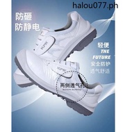 Zunwang KPR Labor Protection Shoes White 088 Anti-smashing Anti-static Breathable Comfortable Casual