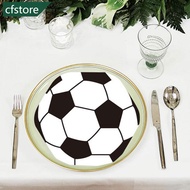 CFSTORE 20PCS Football Shaped Disposable Napkins Soccer Party Tableware for Kids Boys Sports Birthda