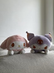 Sanrio My Melody & Kuromi 趴姿毛絨公仔