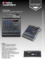 VALENTINE-6 MIXER 6 CHANNEL DBVOICE ORIGINAL / MIXER 6 CHANNEL / VALENTINE6 DBVOICE / VALENTINE 6 DB