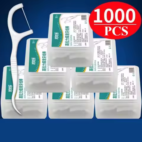 1/3/6/20 Box Portable Disposable Dental Floss Plastic Toothpick High-tension Dental Floss Stick Dent